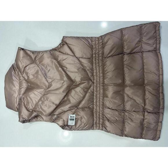Athleta Women's Goose Down Puffer Vest in Beige, Size M - Picture 4 of 5